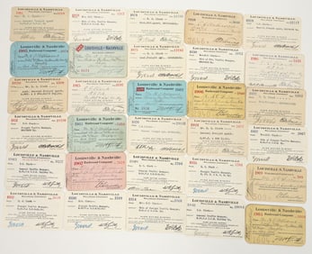Louisville & Nashville R.R. Co. Passes (30) [198973]