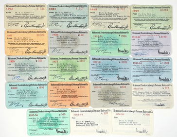 Richmond, Fredericksburg & Potomac RR Passes (19) [198998]