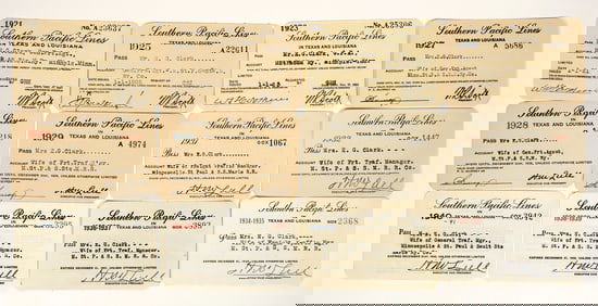 Southern Pacific Railroad Co. Passes (12) [198945]