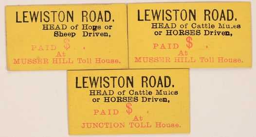 Weaverville & Shasta Toll Road Tickets [195993]