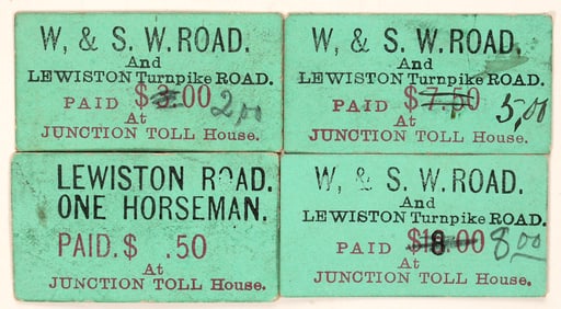 Weaverville & Shasta Toll Road Tickets [196066]