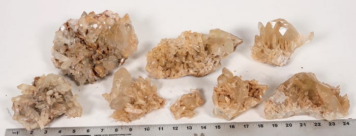 Yellow Quartz Crystal Clusters, 7 [194461]