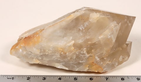 Yellow Quartz Crystal, Twinned and Large [194474]