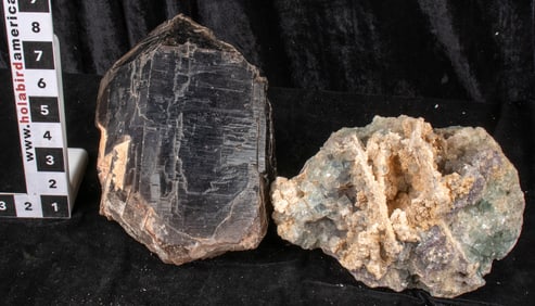 Smoky Quartz & Fluorite (2) [149417]