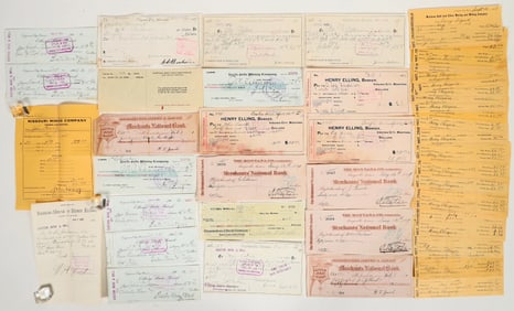 Montana Mining Payroll Checks (48), 1887-1943 [198697]