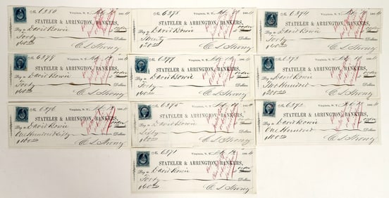 Gould & Curry Silver Mining Co. Consecutive Check Group (10) [199279]