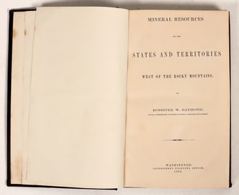 Western U.S. Mineral Mining Reference Book: Raymond 1869 [191595]