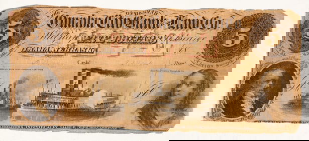 Omaha City Bank & Land Co. $5 Note [198542]