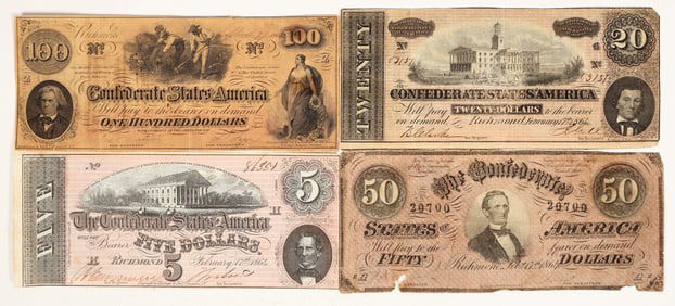 Confederate Currency Group (5) [198553]
