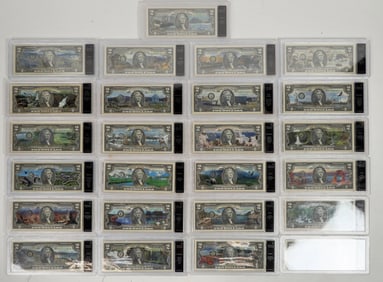Colorized Two Dollar Bills (25) [198767]