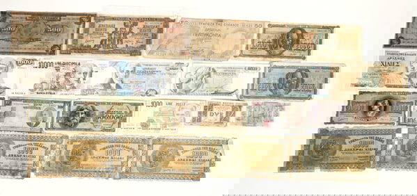 Greece/Italy/Malta Currency (22) [199987]