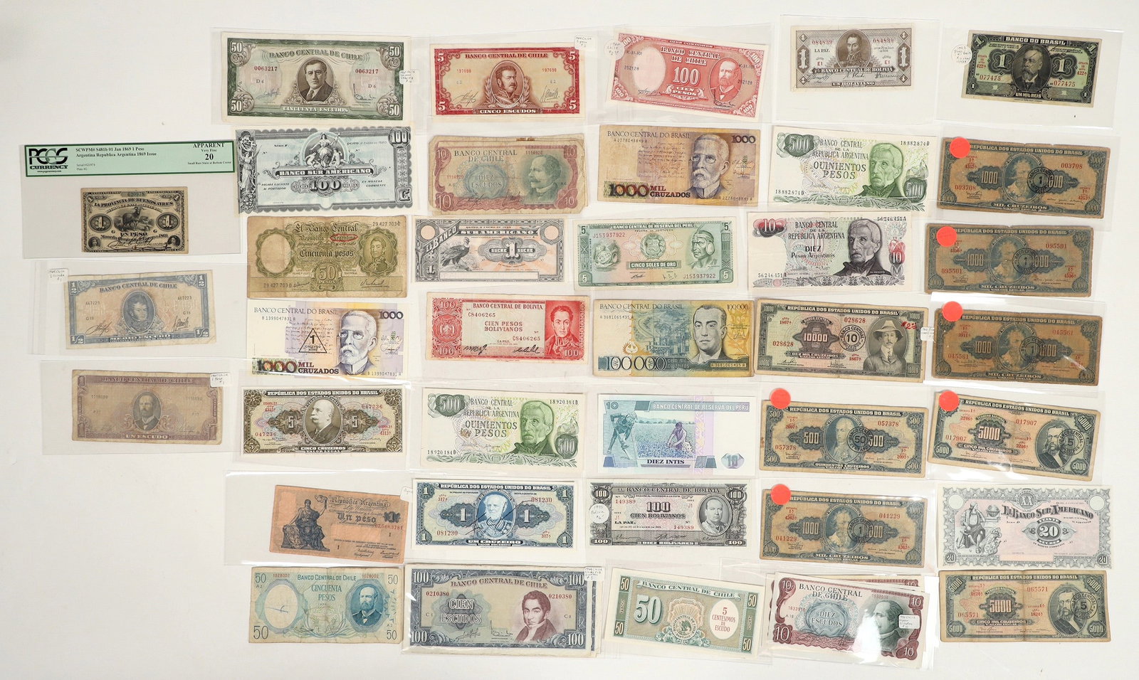 South American Currency (44 notes) [199990] (1 of 2)
