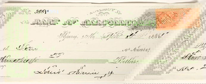 Virginia City, Nevada Mining Check for Coin Collectors [199036]