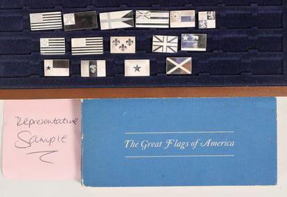 Franklin Mint Great Flags of America Silver Ingots [199600]