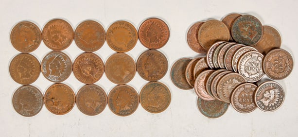Indian Head Cents (38) [198509]
