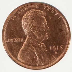 Lincoln Cent 1916-S Choice BU [198848]