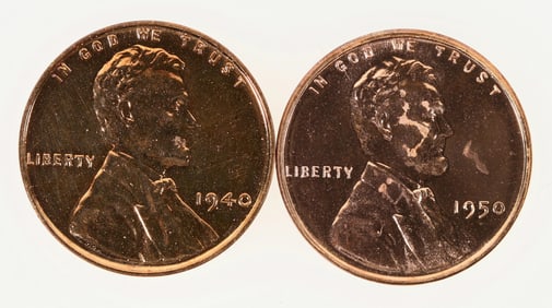 Proof Lincoln Cents 1940/1950 [198844]