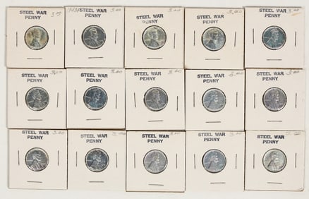 Steel War Pennies 1943 (15)  [198857]