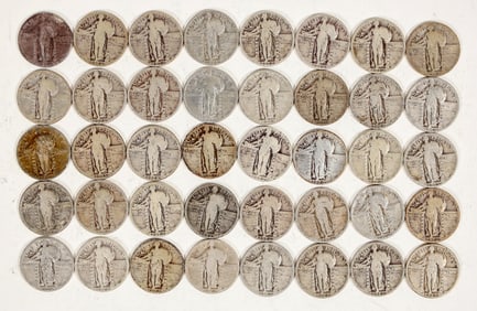 Standing Liberty Quarters (40) [198499]