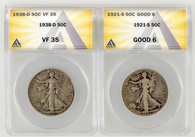 Walking Liberty Half Dollars (2) [199193]