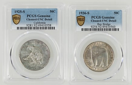 Bay Bridge/California Commemorative Half Dollars (2) [198484]