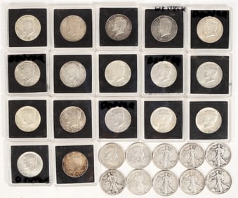 U. S. Silver Half Dollars (27) [198616]