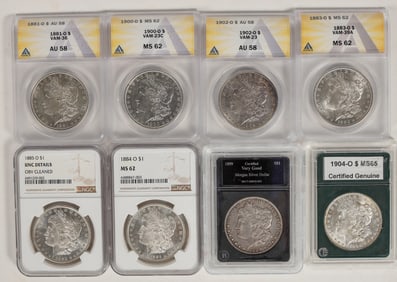 New Orleans Morgan Dollars (8) [199064]