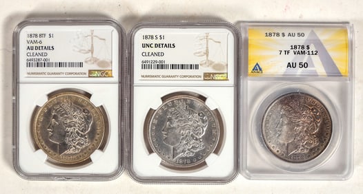 Morgan Dollars 1878 (3) [199053]