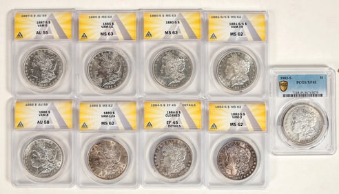 Morgan Dollars 1880s (9) [199052]
