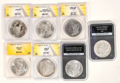 Morgan Dollars (7) [199019]