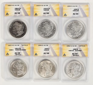 Morgan Dollars AU (6) [199016]