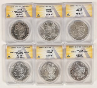Morgan Dollars Die Varieties (6) [199062]