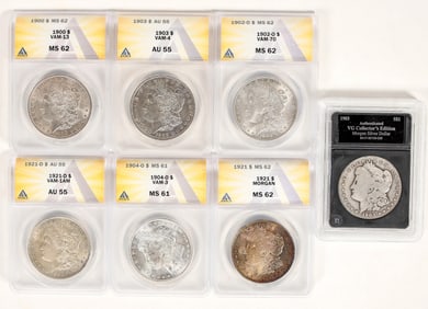 Morgan Dollars Post 1900 (7) [199061]
