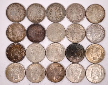 Mixed Roll of U. S. Silver Dollars (20) [199257]