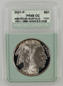 American Buffalo Silver Dollar PR69 Deep Cameo [198836]