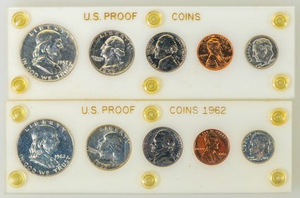U. S. Proof Sets: 1957 & 1962 [189891]