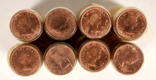 Canada BU Cent Rolls 1959/1960 (20) [199510]