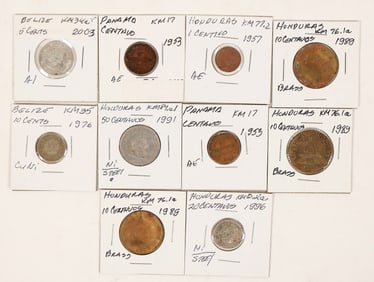 Central American Coins (10) [191134]