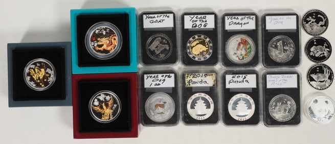Panda & Chinese New Year Silver Coins (9)  [198779]