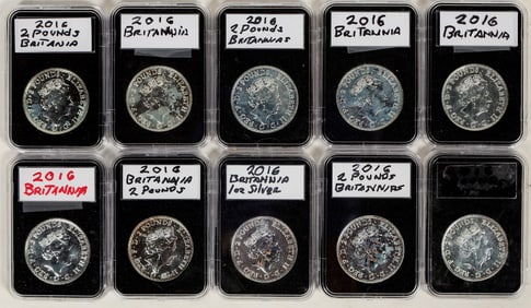 Britannia 2016 Silver Two Pound Coins (10) [198774]