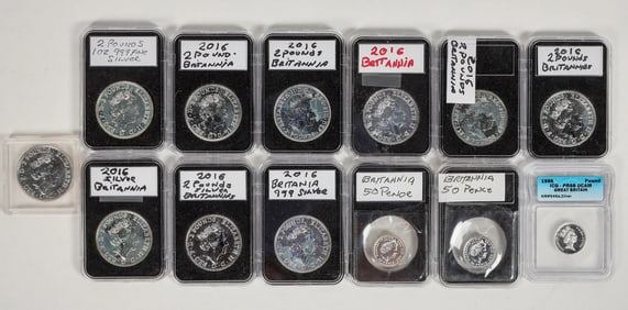 Britannia Silver Coins (10 3/4 oz. total) [198750]