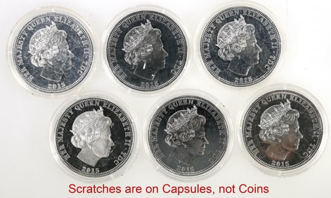 One Crown Coins with Gemstones (6) [198618]
