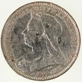 Queen Victoria Six Pence Silver 1893 [198813]