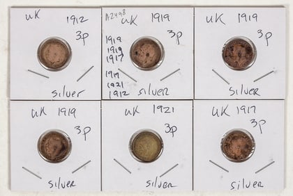 Three Pence Silver (6) [198606]