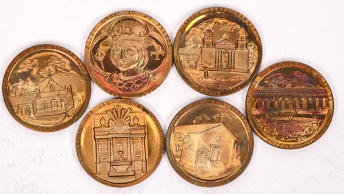 California Missions Bronze Medals (6) [199213]