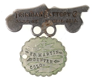 Ed Martin Denver/ Trinidad Battery Medals (2) [198395]