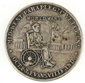 Midwest Paraplegic Veterans WWII Medal [198307]