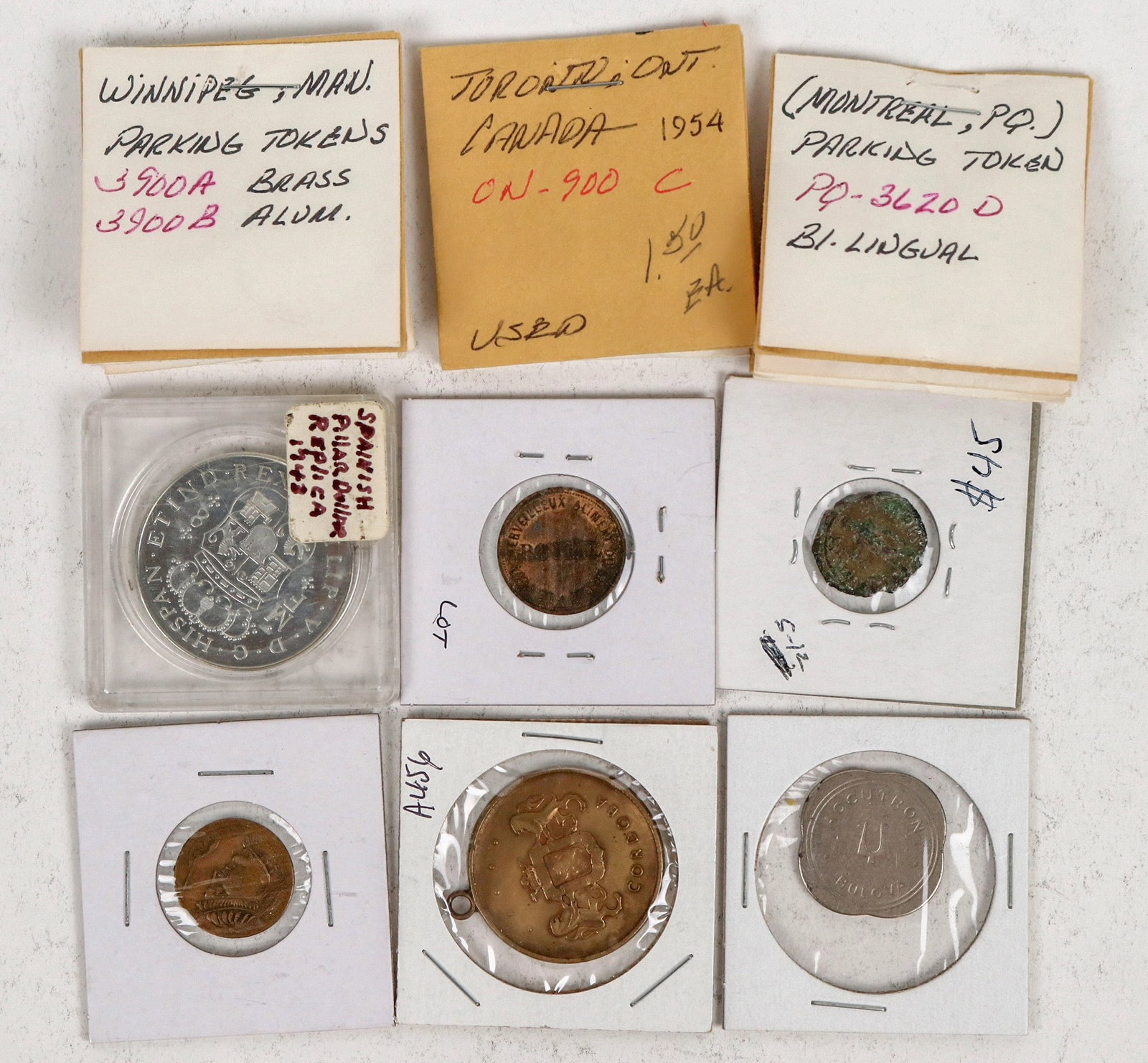 Canadian Parking Tokens & Foreign Medals [199587] (1 of 2)