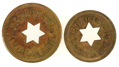 Pair of Gila Bend, AZ Trade Tokens [198409]