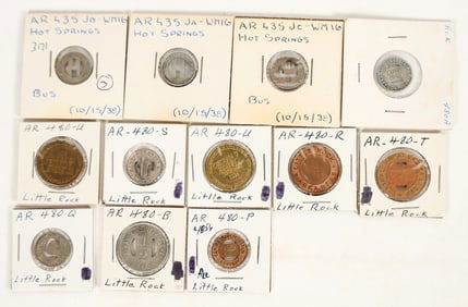 Arkansas Transportation Token Collection (12) [198799]